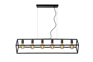 FABIAN - Hanglamp - 6xE27 - Zwart