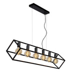 FABIAN - Hanglamp - 6xE27 - Zwart