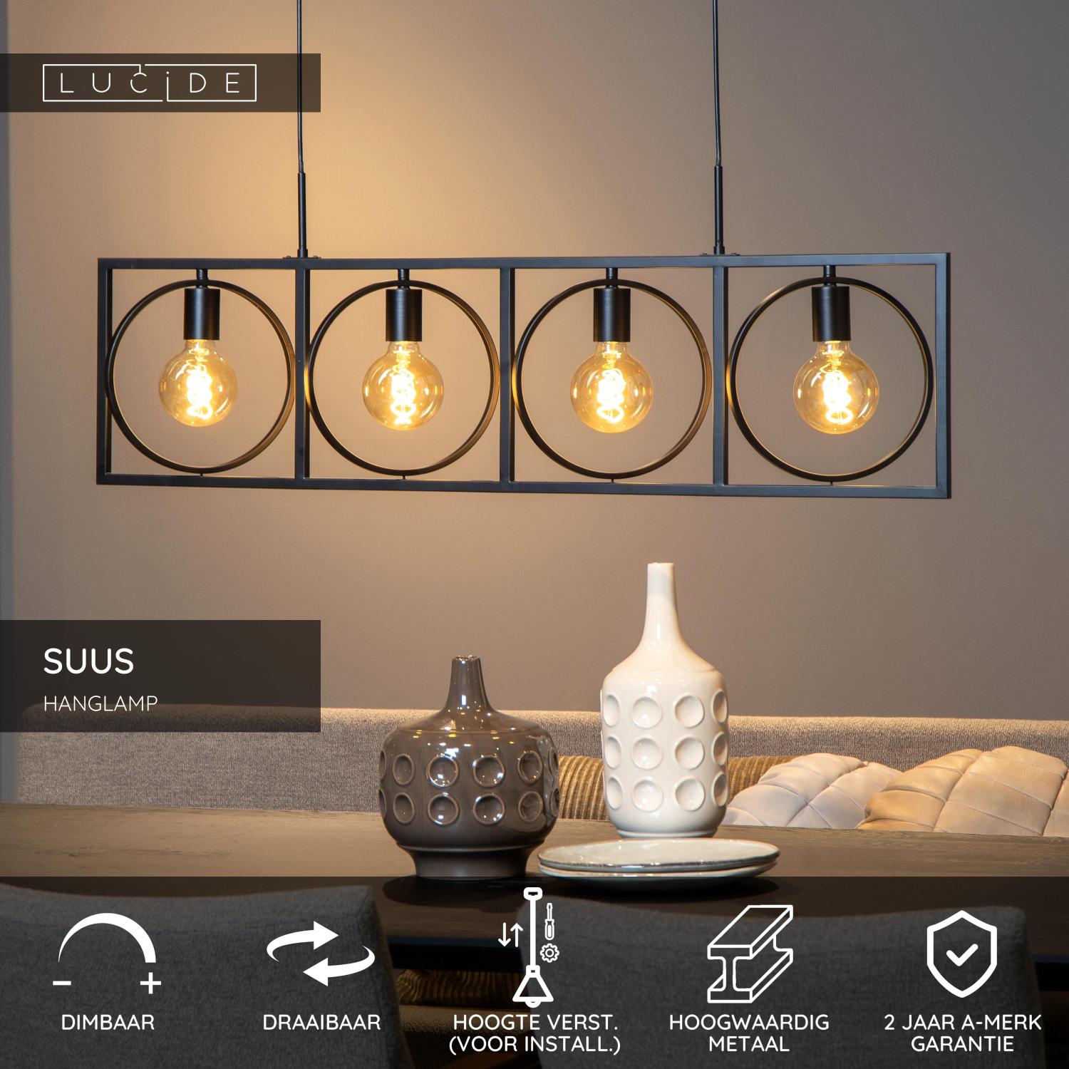 SUUS - Suspension - 4xE27 - Noir