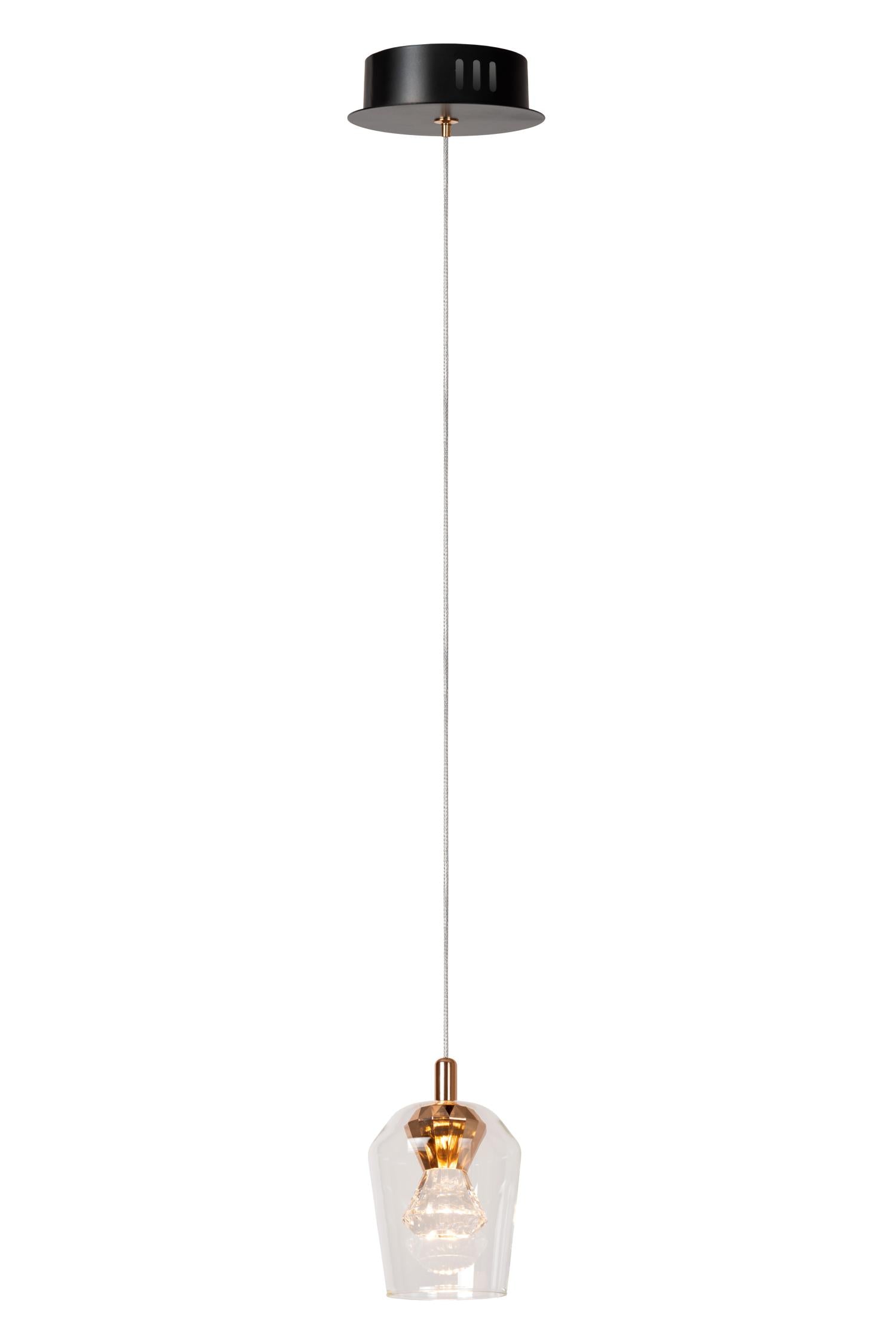 BERLIANE - Suspension - Ø 12 cm - LED Var. - 1x4W 2700K - Avec module LED remplaçable - Transparent | Essential