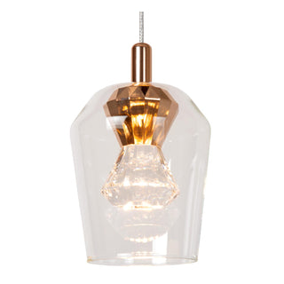 BERLIANE - Suspension - Ø 12 cm - LED Var. - 1x4W 2700K - Avec module LED remplaçable - Transparent | Essential