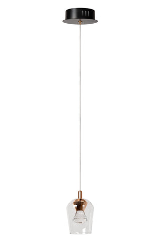 BERLIANE - Suspension - Ø 12 cm - LED Var. - 1x4W 2700K - Avec module LED remplaçable - Transparent | Essential