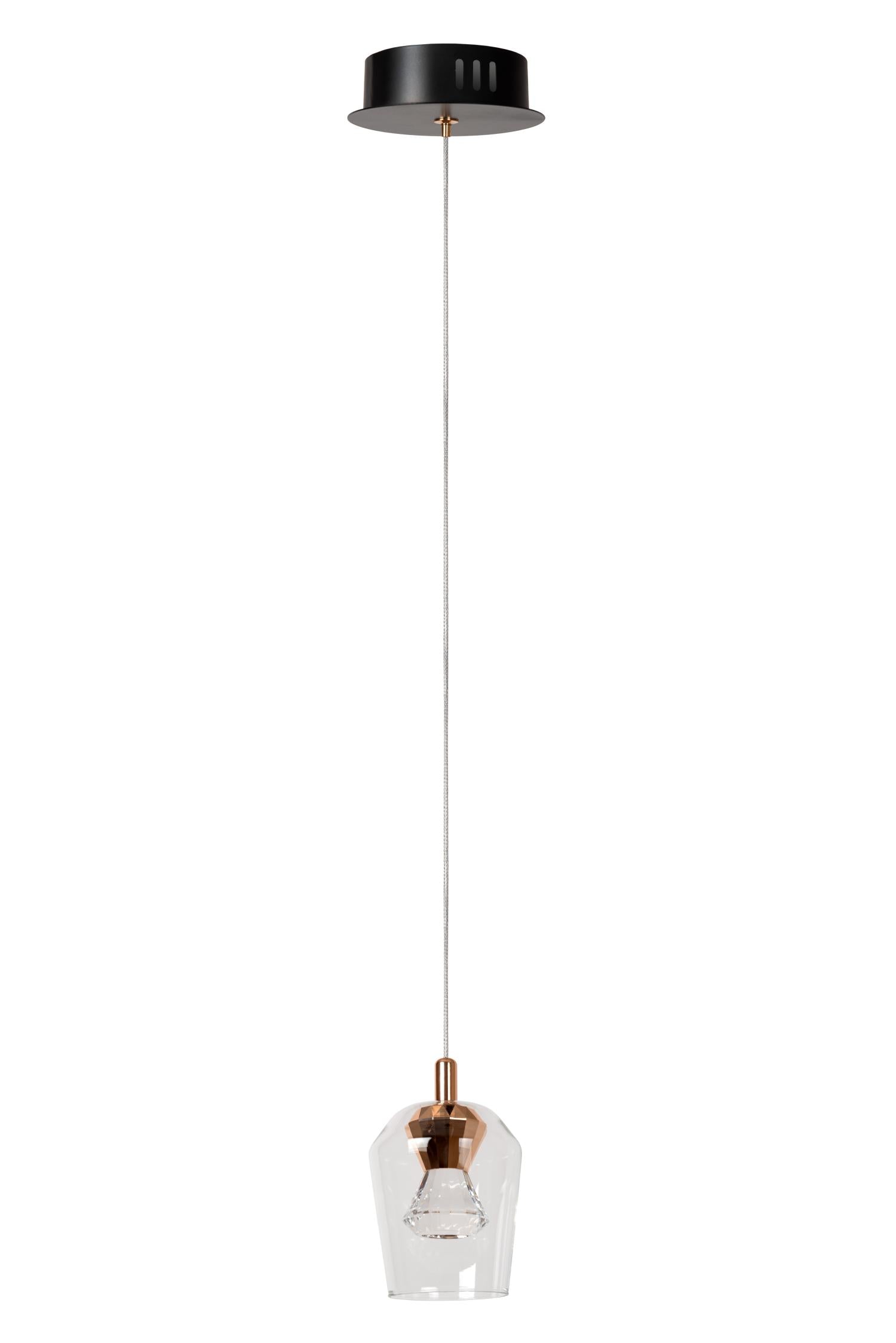 BERLIANE - Suspension - Ø 12 cm - LED Var. - 1x4W 2700K - Avec module LED remplaçable - Transparent | Essential