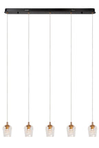 BERLIANE - Pendant light - LED Dimmable - 5x4W 2700K - With replaceable LED module - Transparent | Essential
