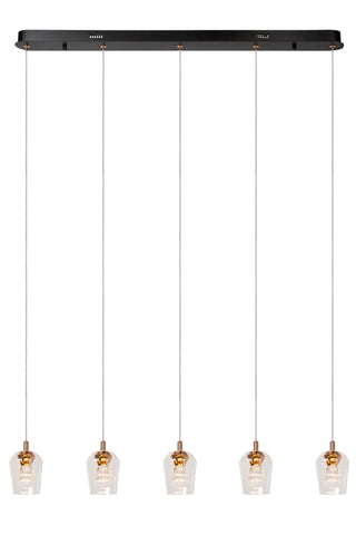 BERLIANE - Pendant light - LED Dimmable - 5x4W 2700K - With replaceable LED module - Transparent | Essential