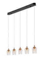BERLIANE - Pendant light - LED Dimmable - 5x4W 2700K - With replaceable LED module - Transparent | Essential