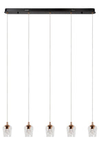 BERLIANE - Pendant light - LED Dimmable - 5x4W 2700K - With replaceable LED module - Transparent | Essential