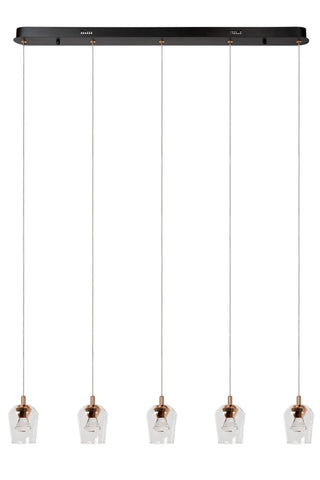 BERLIANE - Pendant light - LED Dimmable - 5x4W 2700K - With replaceable LED module - Transparent | Essential