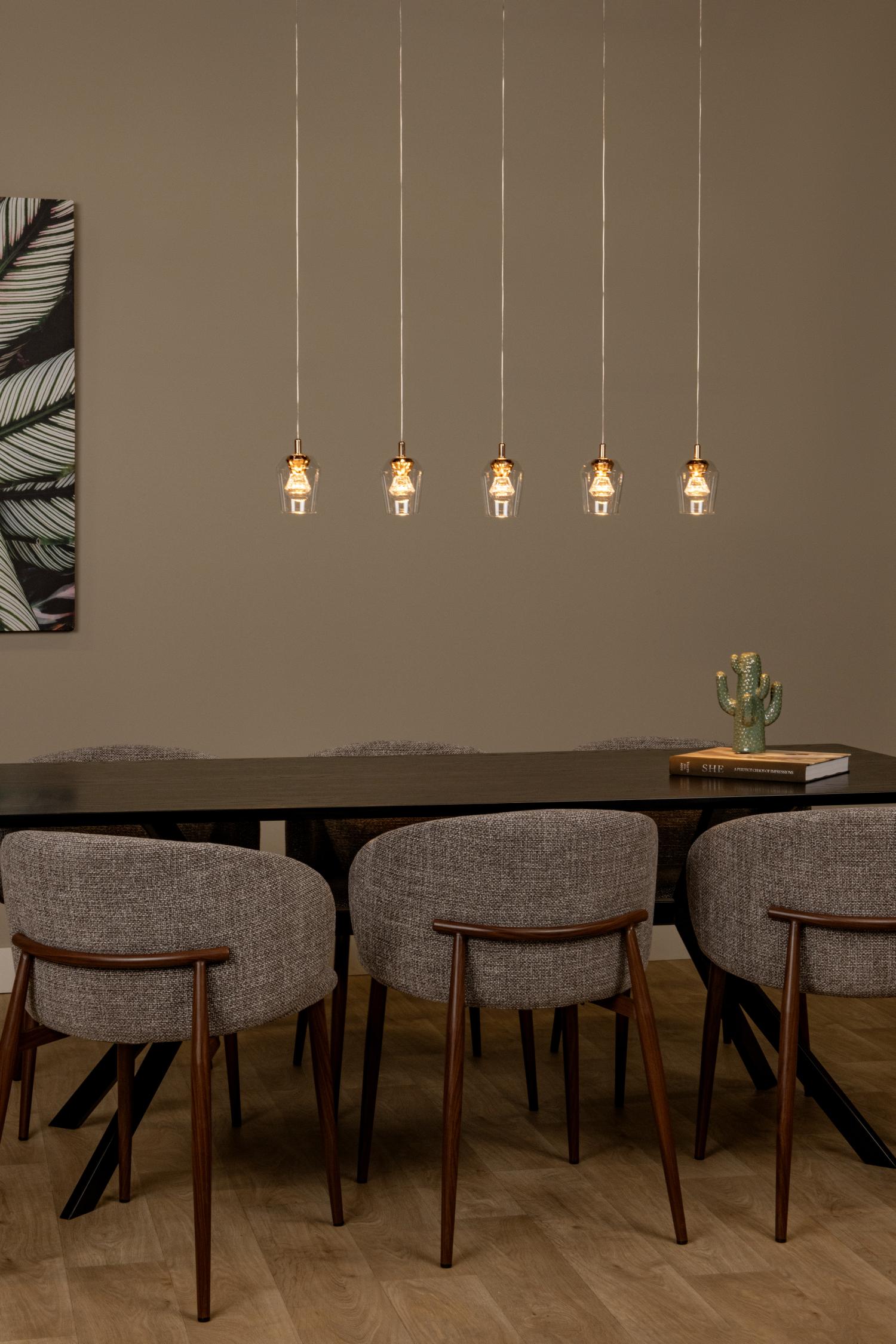 BERLIANE - Pendant light - LED Dimmable - 5x4W 2700K - With replaceable LED module - Transparent | Essential
