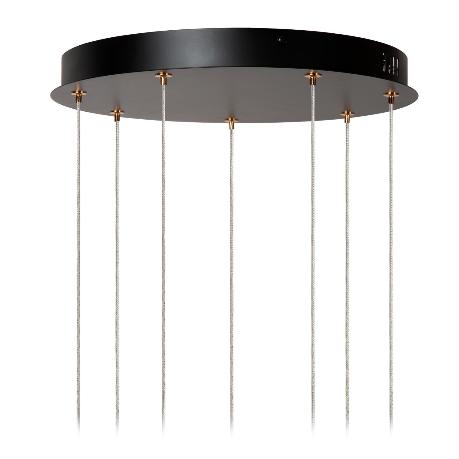 BERLIANE - Hanglamp - Ø 39 cm - LED Dimb. - 7x4W 2700K - Met vervangbare LED-module - Transparant | Essential