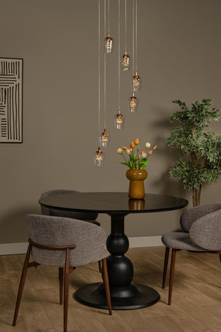 BERLIANE - Hanglamp - Ø 39 cm - LED Dimb. - 7x4W 2700K - Met vervangbare LED-module - Transparant | Essential