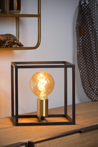 RUBEN - Lampe de table - 1xE27 - Noir