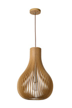 BODO - Suspension - Ø 38 cm - 1xE27 - Aspect bois clair