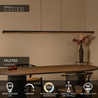 FELSTED - Pendant light - LED Dimmable - CCT - 1x28W 2200K/4000K - Black | Vibes