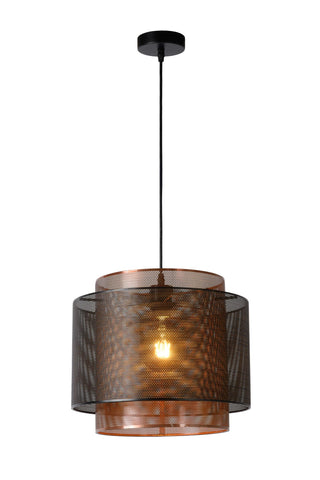 ORRIN - Hanglamp - Ø 34 cm - 1xE27 - Zwart