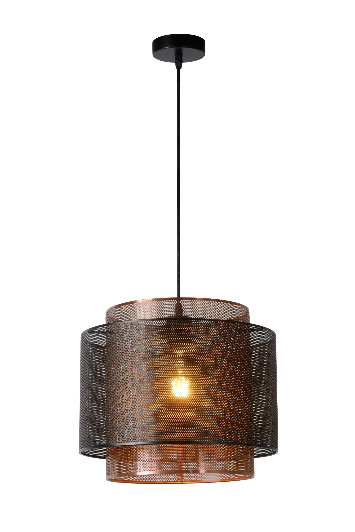 ORRIN - Hanglamp - Ø 34 cm - 1xE27 - Zwart