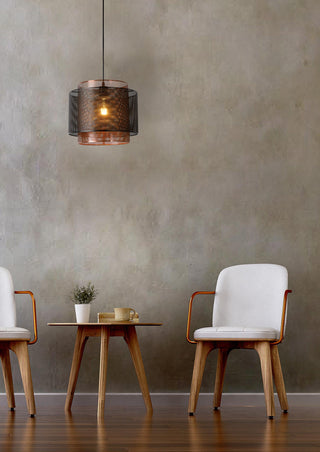 ORRIN - Hanglamp - Ø 34 cm - 1xE27 - Zwart