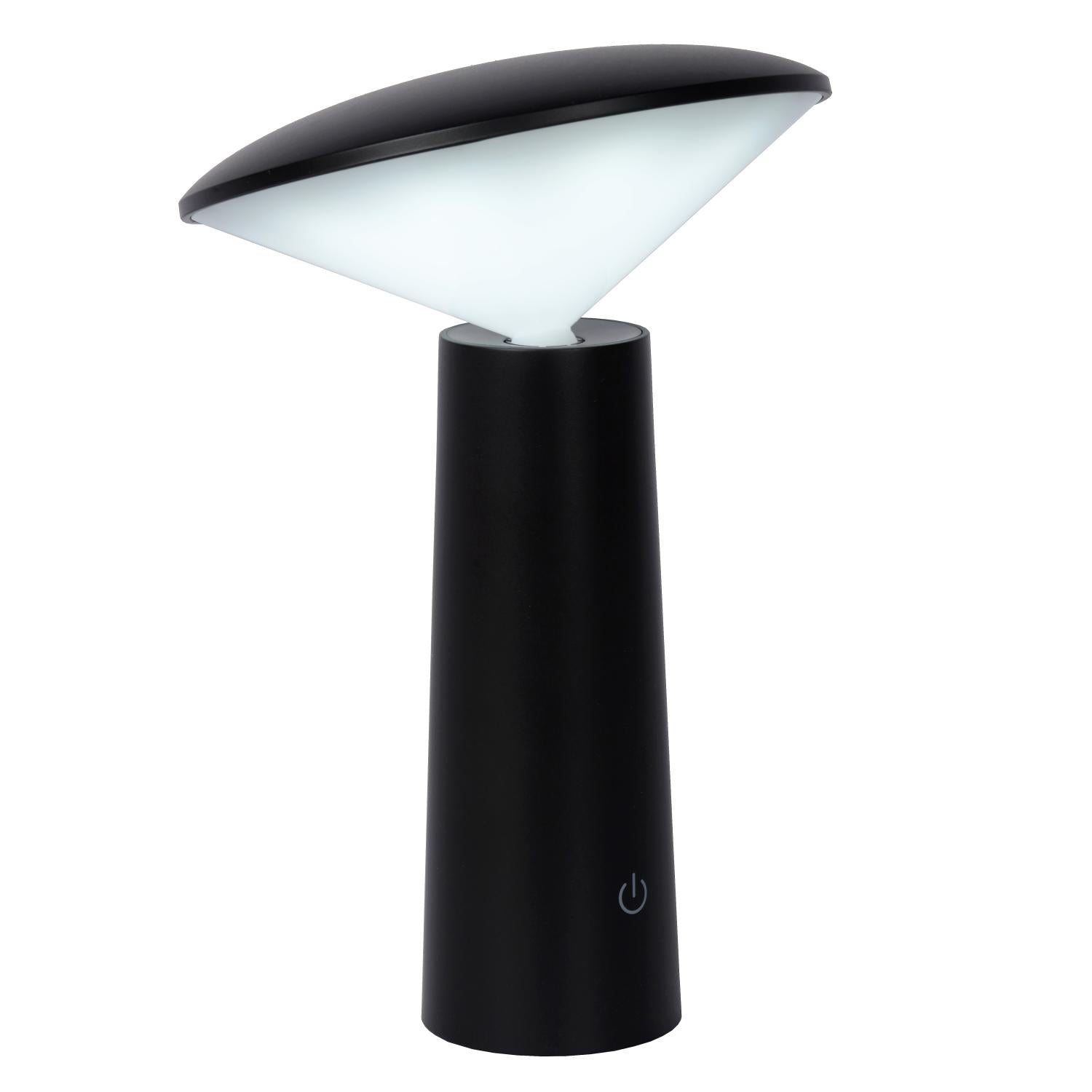 JIVE - Oplaadbare Tafellamp Binnen/Buiten - Accu/Batterij - Ø 13,7 cm - LED Dimb. - CCT - 1x3W 2800K/6500K - IP44 - Zwart
