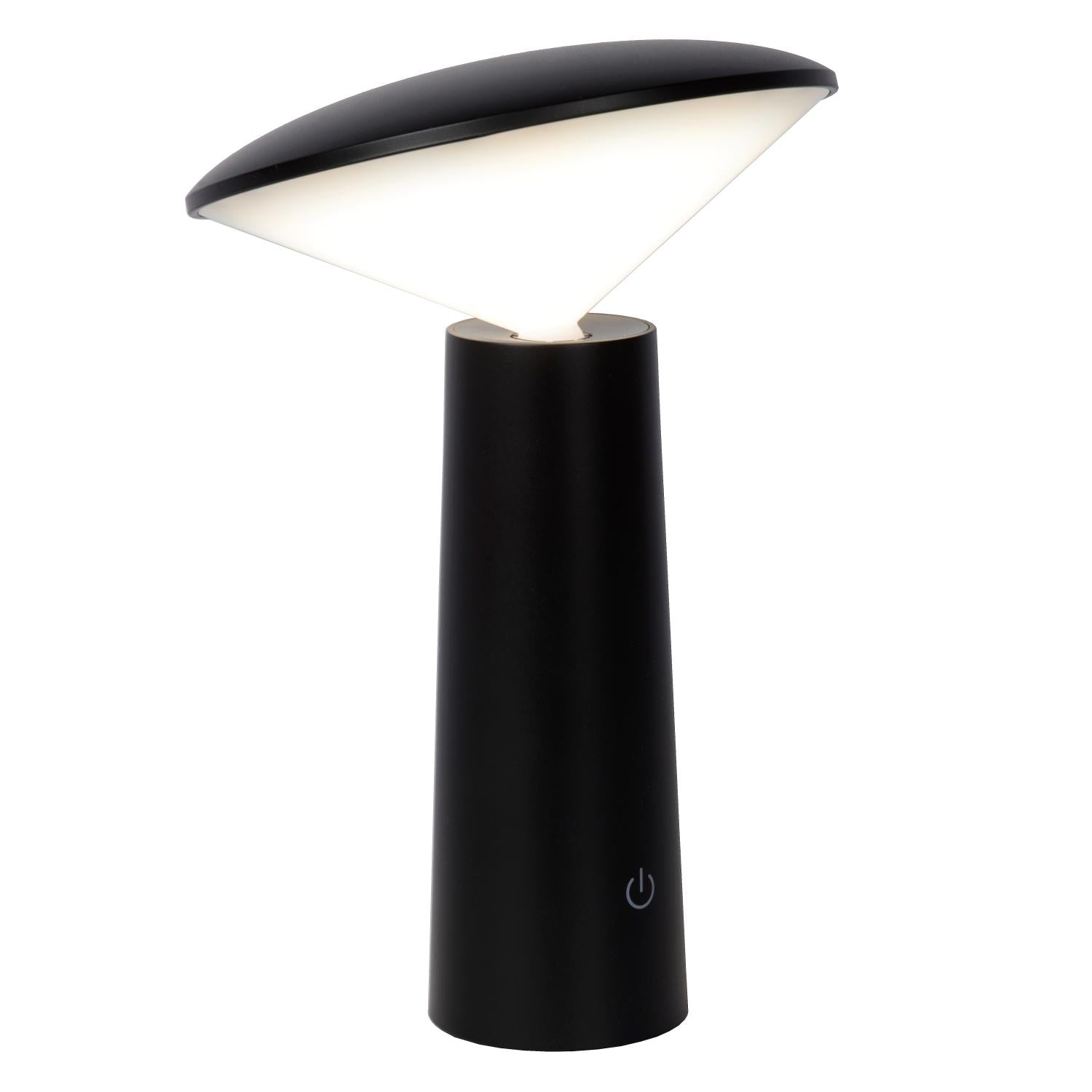 JIVE - Oplaadbare Tafellamp Binnen/Buiten - Accu/Batterij - Ø 13,7 cm - LED Dimb. - CCT - 1x3W 2800K/6500K - IP44 - Zwart