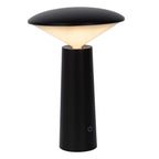 JIVE - Oplaadbare Tafellamp Binnen/Buiten - Accu/Batterij - Ø 13,7 cm - LED Dimb. - CCT - 1x3W 2800K/6500K - IP44 - Zwart