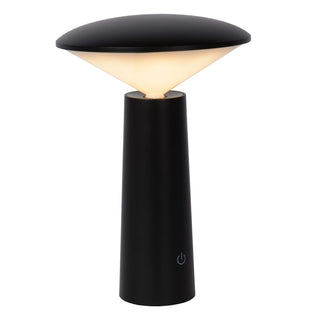 JIVE - Oplaadbare Tafellamp Binnen/Buiten - Accu/Batterij - Ø 13,7 cm - LED Dimb. - CCT - 1x3W 2800K/6500K - IP44 - Zwart