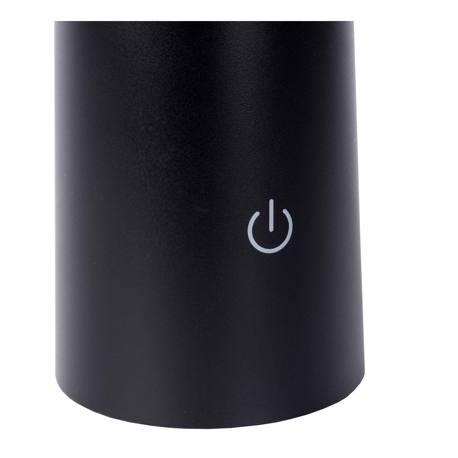 JIVE - Oplaadbare Tafellamp Binnen/Buiten - Accu/Batterij - Ø 13,7 cm - LED Dimb. - CCT - 1x3W 2800K/6500K - IP44 - Zwart