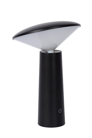 JIVE - Oplaadbare Tafellamp Binnen/Buiten - Accu/Batterij - Ø 13,7 cm - LED Dimb. - CCT - 1x3W 2800K/6500K - IP44 - Zwart