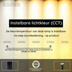 JIVE - Oplaadbare Tafellamp Binnen/Buiten - Accu/Batterij - Ø 13,7 cm - LED Dimb. - CCT - 1x3W 2800K/6500K - IP44 - Zwart