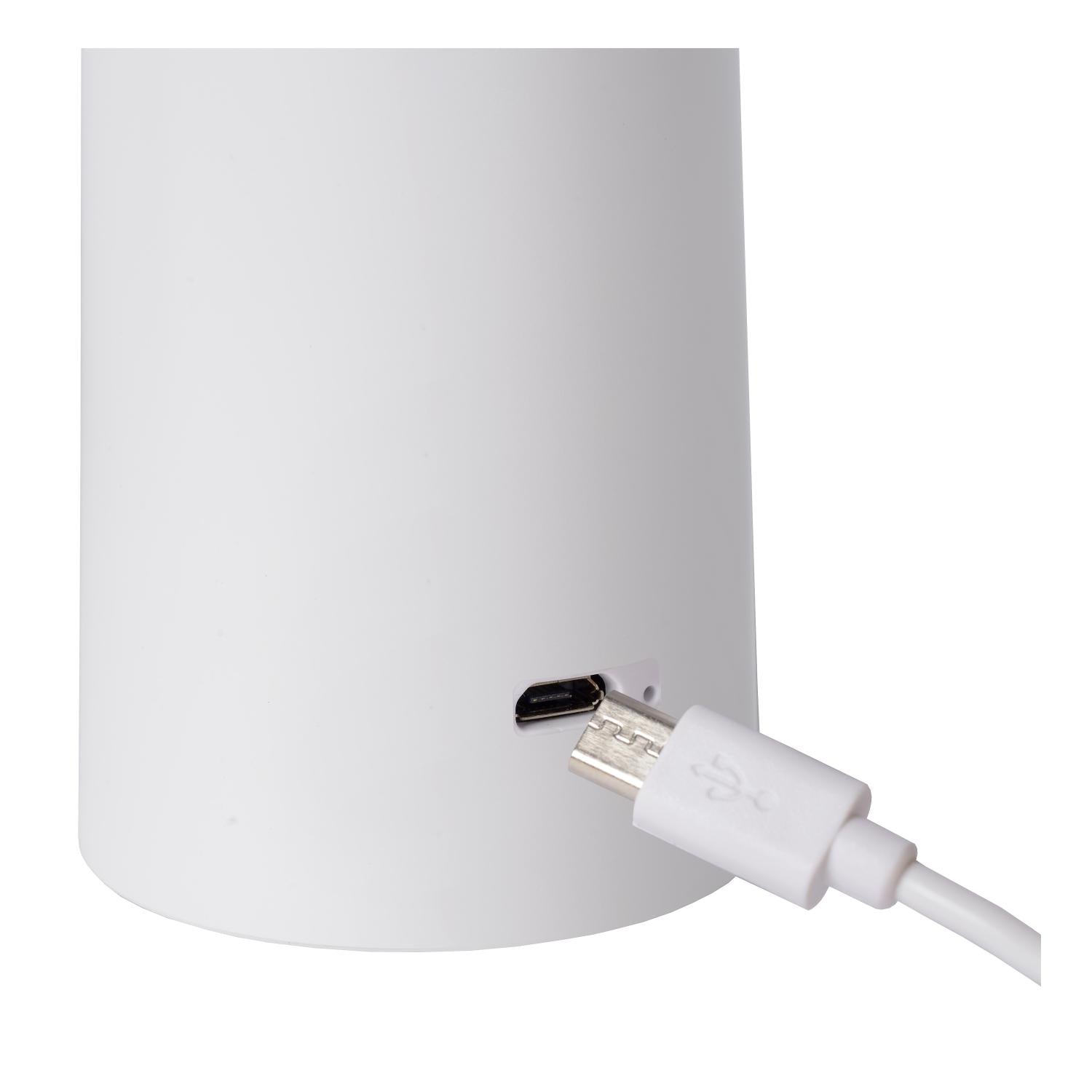 JIVE - Rechargeable table lamp Indoor/Outdoor - Battery - Ø 13.7 cm - LED Dimmable - CCT - 1x3W 2800K/6500K - IP44 - White