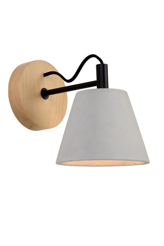 POSSIO - Wandlamp - 1xE14 - Grijs