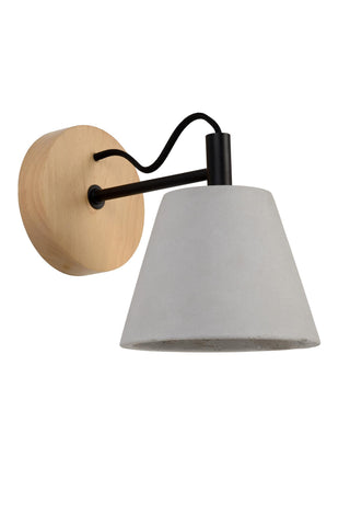 POSSIO - Wandlamp - 1xE14 - Grijs