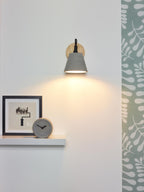 POSSIO - Wandlamp - 1xE14 - Grijs