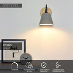 POSSIO - Wandlamp - 1xE14 - Grijs