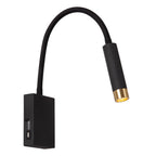 ALEC - Wandspot / Wandlamp - LED 3 StepDim - G9 - 1x3W 2700K - Inclusief omwisselbare ringen - Zwart