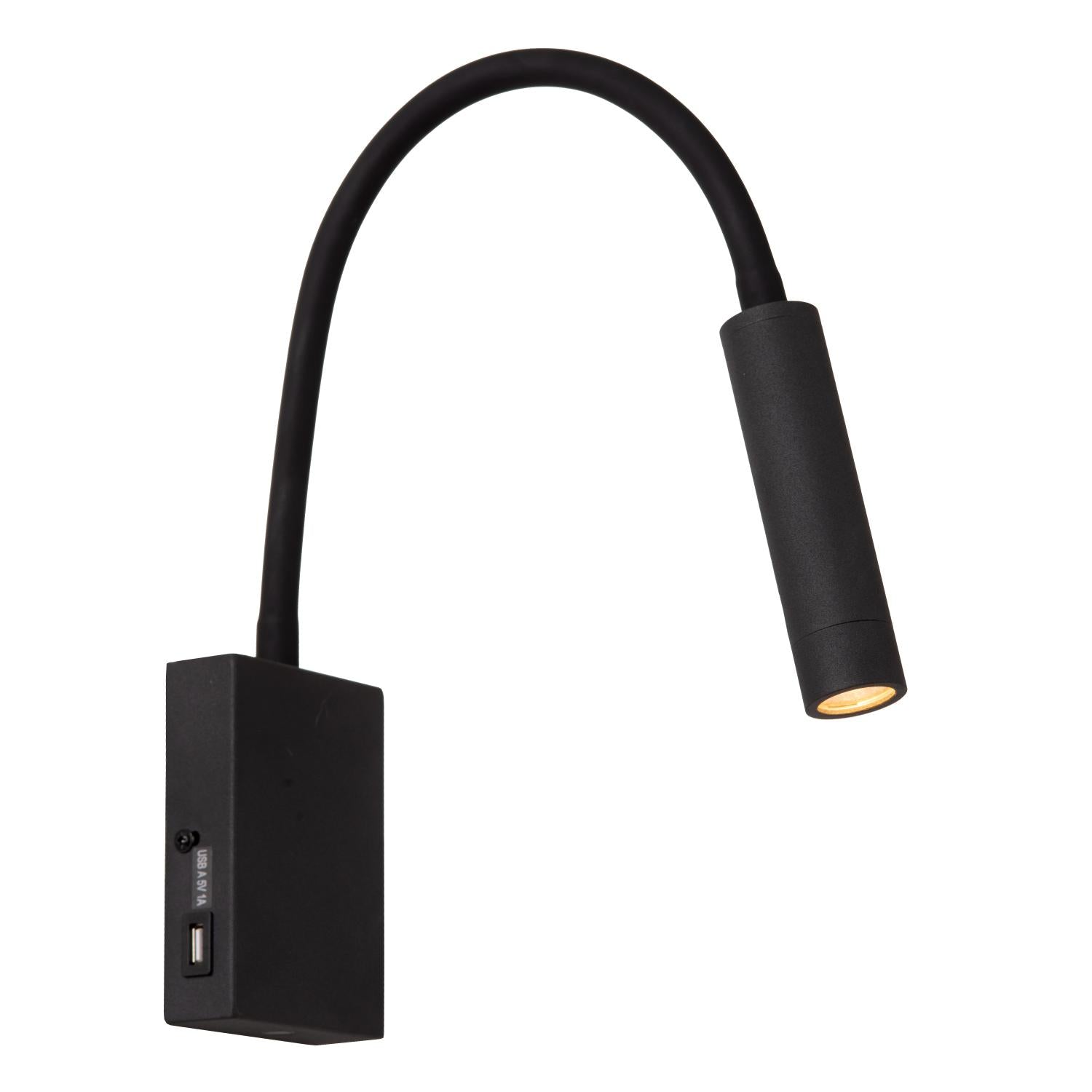 ALEC - Wandspot / Wandlamp - LED 3 StepDim - G9 - 1x3W 2700K - Inclusief omwisselbare ringen - Zwart