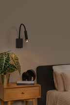 ALEC - Wandspot / Wandlamp - LED 3 StepDim - G9 - 1x3W 2700K - Inclusief omwisselbare ringen - Zwart