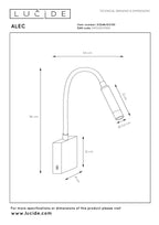 ALEC - Wandspot / Wandlamp - LED 3 StepDim - G9 - 1x3W 2700K - Inclusief omwisselbare ringen - Zwart
