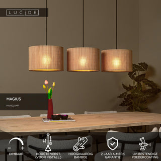 MAGIUS - Hanglamp - 3xE27 - Naturel