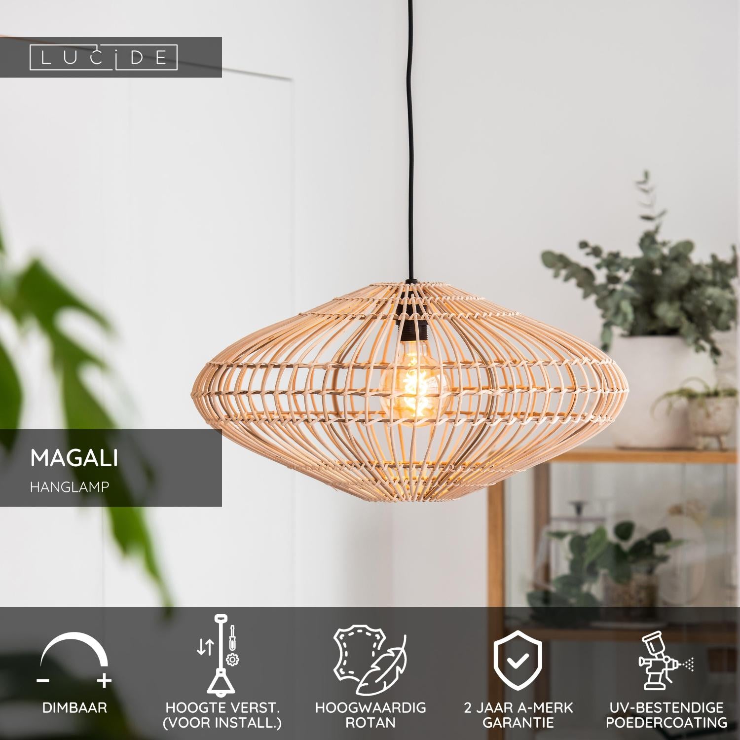 MAGALI - Hanglamp - Ø 56 cm - 1xE27 - Naturel