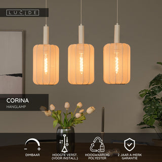 CORINA - Suspension - 3xE27 - Beige