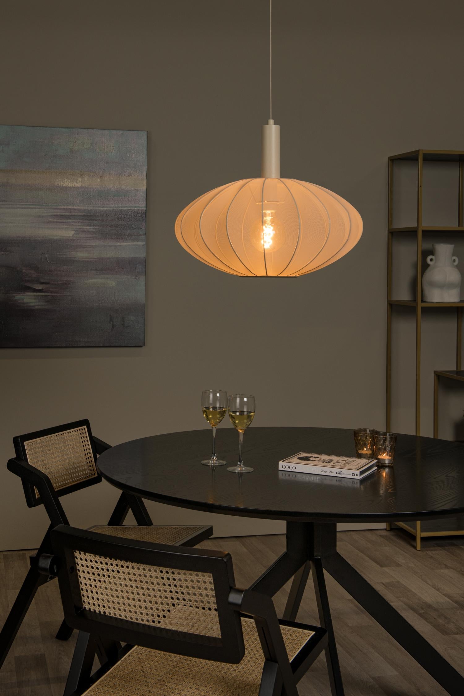 CORINA - Hanglamp - Ø 50 cm - 1xE27 - Beige