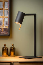 LESLEY - Bureaulamp - 1xGU10 - Zwart