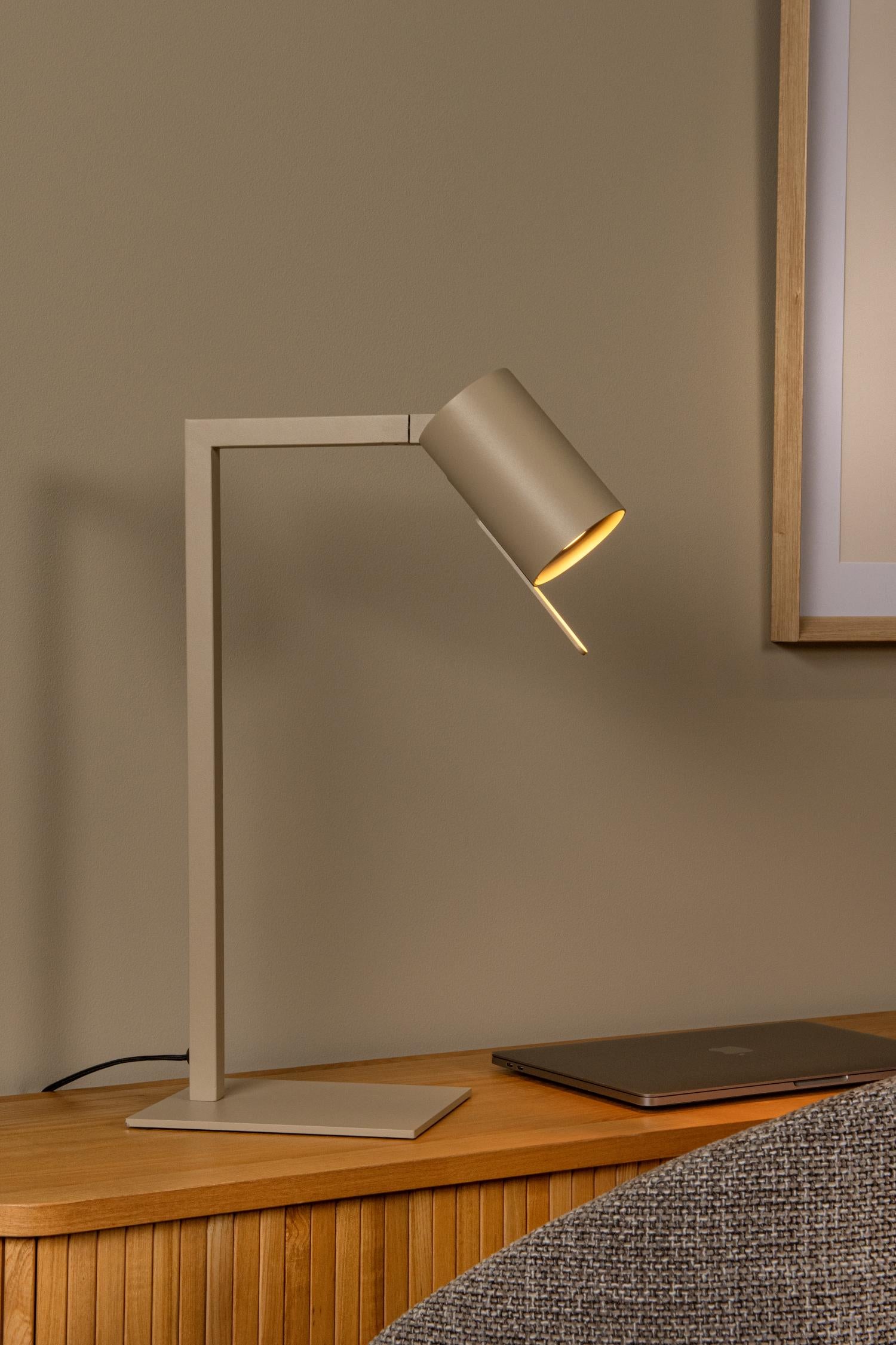 LESLEY - Lampe de bureau - 1xGU10 - Taupe