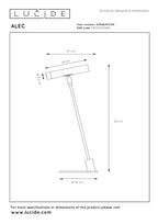 ALEC - Bureaulamp - LED 3 StepDim - G9 - 1x3W 2700K - Inclusief omwisselbare ringen - Zwart