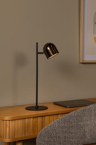 SKANSKA RECH - Lampe de bureau rechargeable Intérieur/Extérieur - Batterie/Pile - LED Var. - CCT - 1x3W 3000K/6000K - IP44 - Café