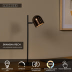 SKANSKA RECH - Lampe de bureau rechargeable Intérieur/Extérieur - Batterie/Pile - LED Var. - CCT - 1x3W 3000K/6000K - IP44 - Café