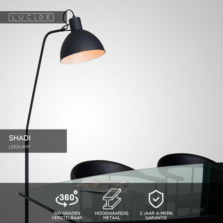 SHADI - Liseuse - 1xE27 - Noir