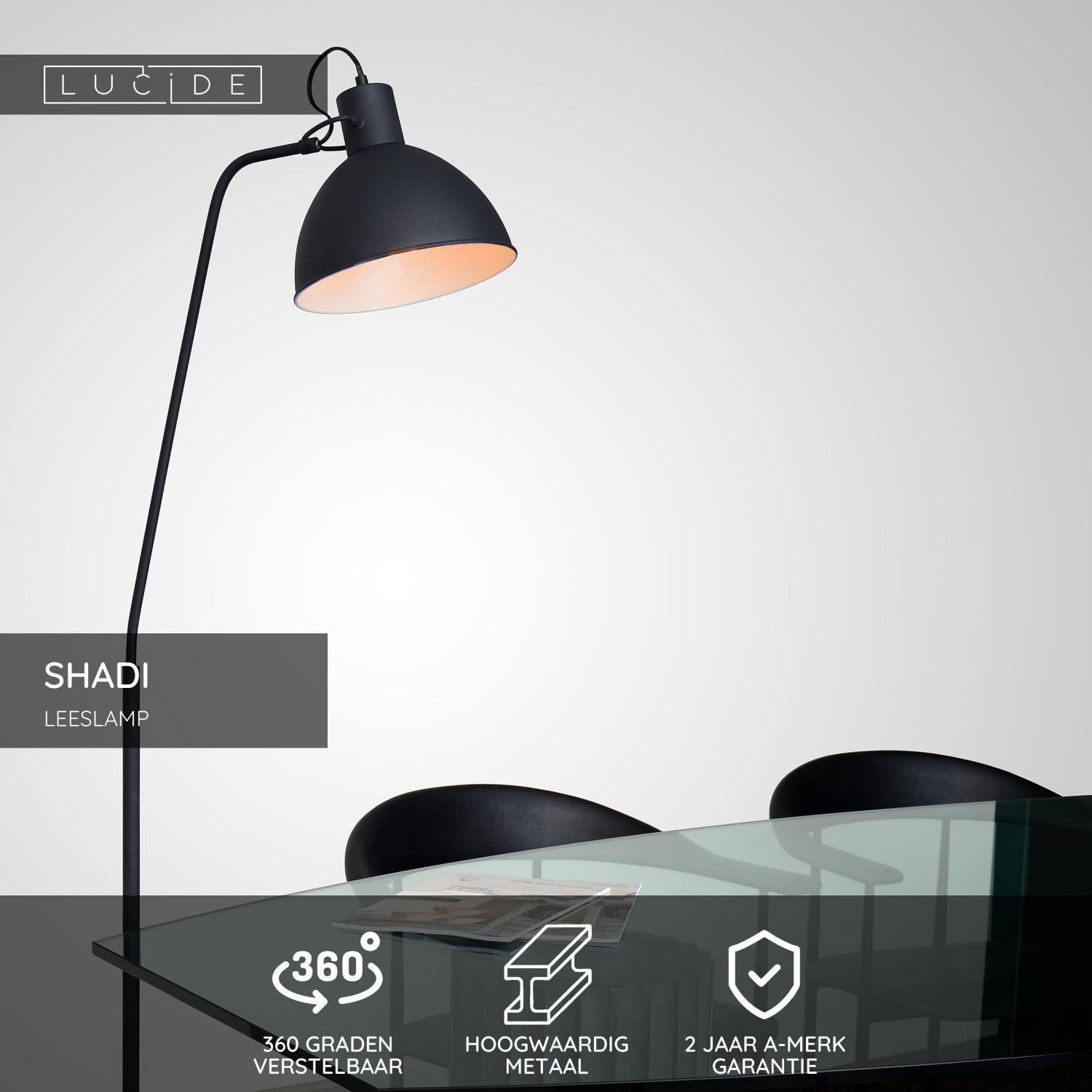 SHADI - Liseuse - 1xE27 - Noir