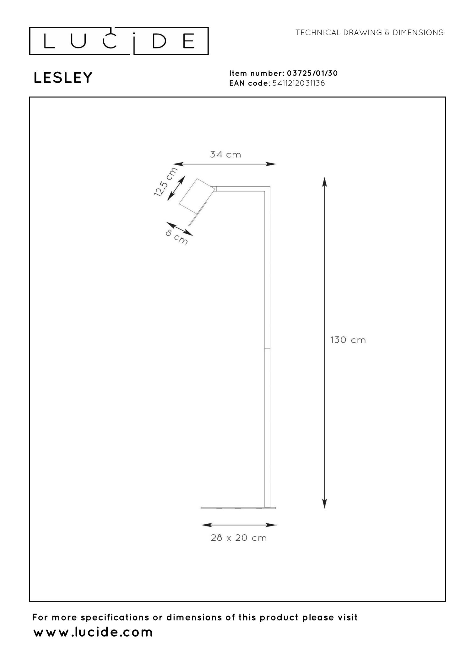 LESLEY - Leeslamp - 1xGU10 - Zwart