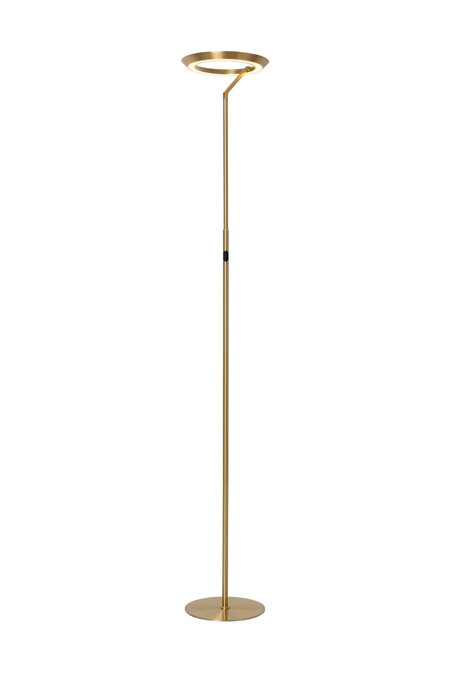CELESTE - Floor lamp - Ø 28 cm - LED Dimmable - 1x21W 2700K - Matt Gold / Brass